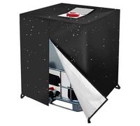 IBC - Cubierta protectora para depósito de agua de lluvia, 1000 L, 420D, impermeable, para depósito de lluvia, aislamiento térmico, protección solar, resistente al polvo, 120 x 100 x 116 cm