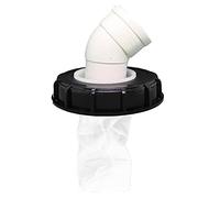 IBC - depósito nailon, lavable con tapa y orificio ventilación, cubierta bidón agua lluvia IBC, 1000 litros, 45 grados, 90 grados, vertical, 3 vías