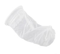 IBC DN75 - Filtro de tapa de nailon de malla 200 para tanque de agua de lluvia - Manga de fieltro reutilizable de aguja blanca industrial 105 x 200 mm
