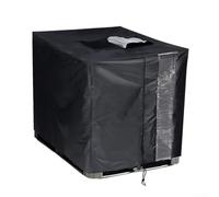IBC - Funda para tanque de agua de lluvia de 300 L, 600 L, 800 L, 1000 L, 420D, tela Oxford, color plateado con cierre de cremallera, parte inferior transparente (600 L)