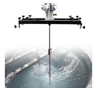 IBC - Máquina mezcladora de tanque, agitador de aire IBC, máquina mezcladora de tanque eléctrica, hélice plegable, con colgador de soporte, para materiales de revestimiento de pintura, agitador