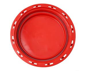 IBC Tapa de tanque de polipropileno rojo para contenedor de 1000L con junta de sellado compatible con tanques de almacenamiento de líquidos de plástico (B)