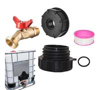 IBC Tote Adapter S60x6 | 1000L Ton Bucket Joint S60x6 Accessories - Leak-proof Outlet Tap for Garden Connector