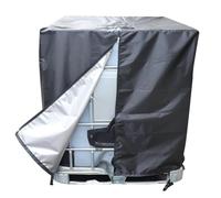 IBC Tote Cover - Protector De Tanque De 1000 L, Protector Impermeable Para Almacenamiento De Agua De Lluvia | Dispositivo De Patio Exterior Con Barrera Contra La Luz Solar Con Cremallera, Unidad De Ca