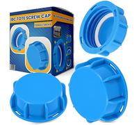 IBC Tote - Salida de plástico con rosca, adaptador para tapa de depósito, tapa de cierre, accesorio para tanque de agua (S60 x 6)