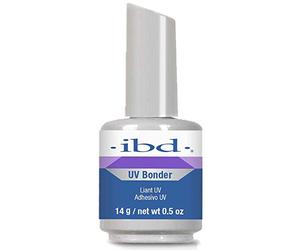 IBD Adhesivo UV, 14 ml, fabricado en Estados Unidos, imprimación sin ácidos para uñas naturales, máxima adherencia, imprimación para uñas de gel y acrílicas
