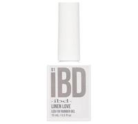 IBD Gel de goma - Linen Love - 15 ml - Fabricado en Estados Unidos - Esmalte de uñas premium para manicura duradera y uñas lisas - Laca LED/UV