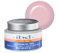IBD Hard Gel - LED/UV Builder Gel Pink II, 1 pack (1 x 56 g) - MADE IN USA - Construcción de uñas en casa - sin citas y salones de uñas ruidosos