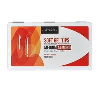 IBD Puntas de Gel Suave - 504 Almendradas Medianas - 12 Tamaños - Fabricado en Estados Unidos - Transparentes - Suaves para Extensiones de Uñas - Ahorro de Tiempo - Fácil de Quitar