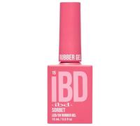 IBD Rubber Gel - Sorbete - 15 ml - Fabricado en Estados Unidos - Esmalte de uñas premium para manicura duradera y uñas lisas - Laca LED/UV