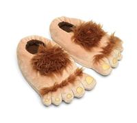 Ibeauti Furry Monster Adventure Slippers, Comfortable Novelty Warm Winter Hobbit Feet Slippers for Adults