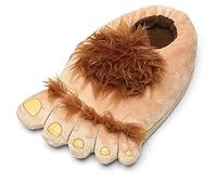 Ibeauti Zapatillas hombre, diseño de monstruo peludo, cómodas, para invierno, para adultos, color marrón