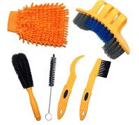 Ibely 1set Bicycle Cleaning Tools Set Bicycle Clean Brush Kit Suitable for Mountain Road City Yellow