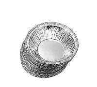 Ibely Tart Pans,Round Aluminum Foil Cupcake Cookie Pudding Egg Tart Lined Mold Fill Mince Pie Pans or Custard Tart Foil Cases(230Pcs,for One Time Use)