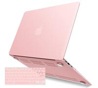 IBENZER Compatible con la versión Anterior MacBook Air de 13 Pulgadas (Lanzamiento 2010-2017). Modelos: A1466 / A1369, Funda rígida de plástico con Cubierta de Teclado para Mac Air 13, Cuarzo Rosa