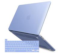 iBenzer MacBook Pro Funda de 13 pulgadas A1989 A1706 A1708, funda rígida de funda blanda suave al tacto para MacBook Pro 13.3 con/sin barra táctil, azul serenidad, MMP13T-SRL + 1A