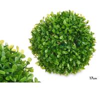 Ibergarden Bola Redonda 17 cm Hojas Verdes Plástico Color Verde (Set de 12)