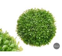 Ibergarden Bola Redonda 22 cm Hojas Verdes Plastico Verde (Set de 8)