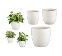 Ibergarden Set de Macetas Blanco Arcilla