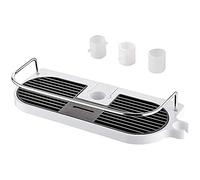 Ibergrif M34032 Estante de Ducha sin Taladrar, Altura Ajustable, para Barra de Ducha con Diámetro de 19mm-25mm