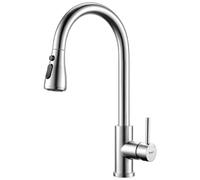 Ibergrif M22137 Grifo Cocina Extraíble de Acero Inoxidable Cepillado