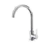 Ibergrif M14022 Grifería Cocina, Grifo para Fregadero Monomando, Cromo, Plata