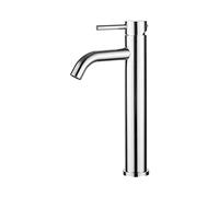 Ibergrif Grifo Lavabo Alto, Mezclador Monomando para Baño con Agua Fría y Caliente, Acero Inoxidable, Cromo, M11203