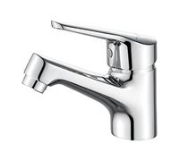 Ibergrif Monomando Lavabo - Latón Cromado Plata, Grifo de Baño Frío/Caliente, Conexión EU 3/8″, Instalación Exprés, M11050