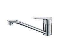 Ibergrif Grifo Monomando para Cocina y Baño, Agua Fría y Caliente | Ahorro de Agua, Latón Cromado, Latón Cromado Plata, Conexión universal G3/8"-M14450