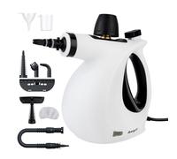 Ibergrif Limpiador de vapor portátil 1050W con 9 accesorios