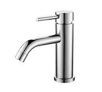 Ibergrif, M11003 Grifo de Baño Clásico, Mezclador Monomando Lavabo, Grifo de Lavabo para Agua Fría y Caliente, Cromado