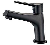 Ibergrif M11026B Arial, Grifo, Mezclador Monomando para Lavabo, Negro