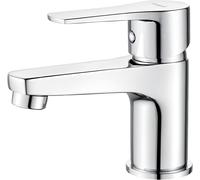 Ibergrif, M11357, Grifo de Lavabo, Cold Start, Ahorro de Energía del 10 por ciento, Latón, Cromado