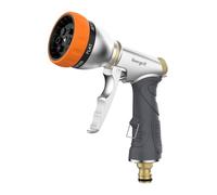 Ibergrif M20285 Pistola De Manguera De Jardín, Pistola de Agua a Presión con Boquilla de Latón Completa, Con Boquilla 7 Patrones De Riego, Para Lavar Coches, Mascotas, Regar el Jardín