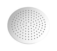 Ibergrif M20293 Rociador para Ducha Redondo, Alcachofa de Ducha de Acero Inoxidable, Plata, Diámetro de 20 cm