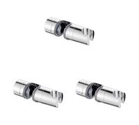 Ibergrif, M20404, Alcachofa, Repuesto para Soporte Barra Ducha, 18-25 mm, Plata (Paquete de 3)