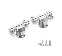 Ibergrif M20523 - Juego de 2 Bisagras para Tapa de WC Desmontables, Diseño Universal y Resistente, Plata