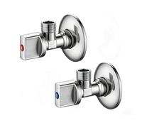 Ibergrif M22008A Llave de Escuadra 1/2" x 3/8", Pack de 2