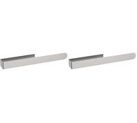 Ibergrif M34454A Toalleros Adhesivo 37CM Toallero para Baño Toalleros Barra Sin Taladro, Acero Inoxidable, Cepillado (Paquete de 2)