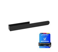 Ibergrif M34454B Toalleros Adhesivo 37CM Toallero para Baño Toalleros Barra Sin Taladro, Acero Inoxidable, Negro
