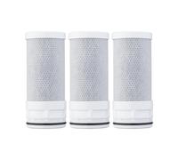 Ibergrif M91007-1 Cartuchos de Filtro de Agua de Grifo de Repuesto, Filtra Eficazmente Cloro, Sedimentos, Metales Pesados, Paquete de 3