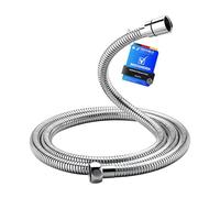 Ibergrif M20109-17 Manguera de Ducha Universal, Flexo de Ducha de 1,7M, Acero Inoxidable, Plata