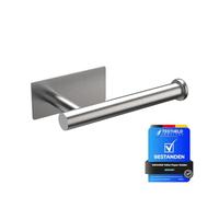 Ibergrif MK34052 Portarrollos Baño Autoadhesivo, Soporte Colgador, Acero Inoxidable, Redondo, Cepillado