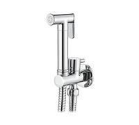 Ibergrif Monomando Empotrar para Bidé WC, Grifo de Bidet para Agua Sola, Cromo, Cuadrado, M22015R