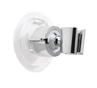 Ibergrif M20407 Soporte de Ducha Adhesivo, Sin Necesidad de Taladrar, Fuerza Súper Adhesiva, Soporte de Ducha de Angulo Ajustable, Plata