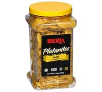 Iberia Chips de ajo y plátano de 20 onzas, 20 onzas (paquete de 1)