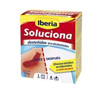 Iberia Soluciona- Elimina desteñidos accidentales en ropa blanca - 200 g - [Pack de 4]