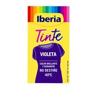 Iberia - Tinte Violeta para ropa, 40°C, para Madera,Cáñamo,Lana,Algodón.