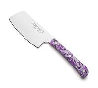Iberiabafer Serie La Mancha Cuchillo Mesa Premium Chuletero Fabricación Artesanal para Asados Barbacoa Churrasco Parrilladas Carne a la Piedra Cerdo Ternera Made in Albacete (Morado)
