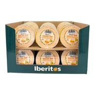 Iberitos- Caja Salsa Dip Queso Cheddar 30×46gr- Monodosis - Crema de Queso Cheddar con Toque Picante - Para Snacks y Aperitivos
